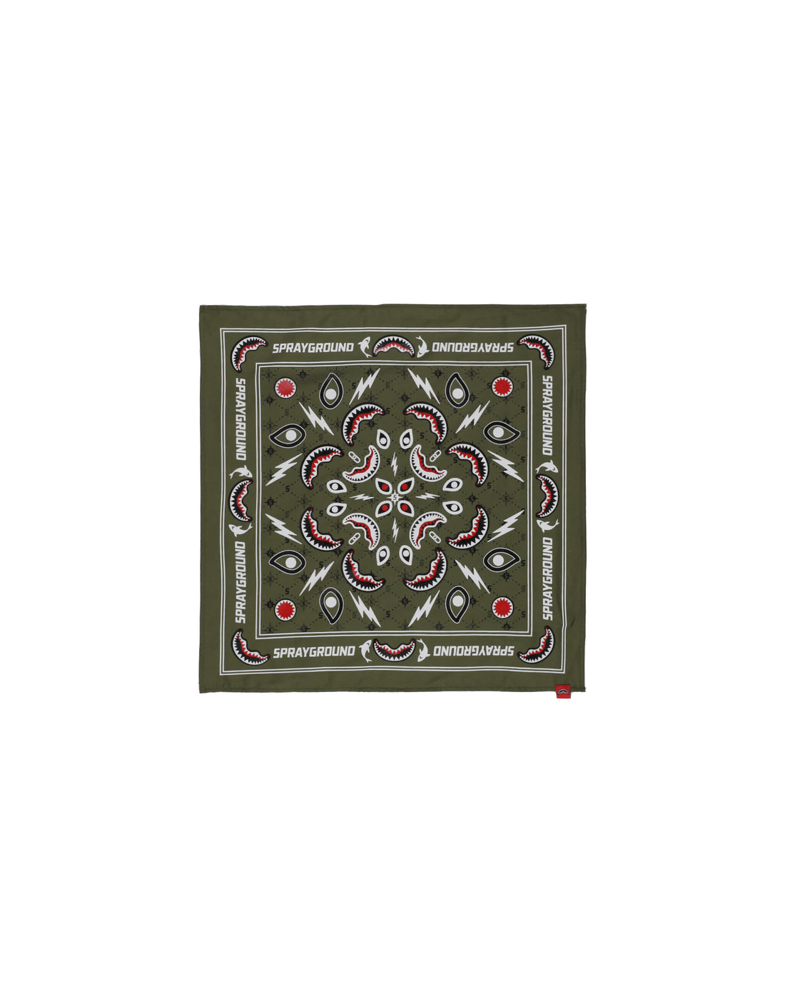 GREEN BANDANA - REGULAR WHITE T-SHIRT