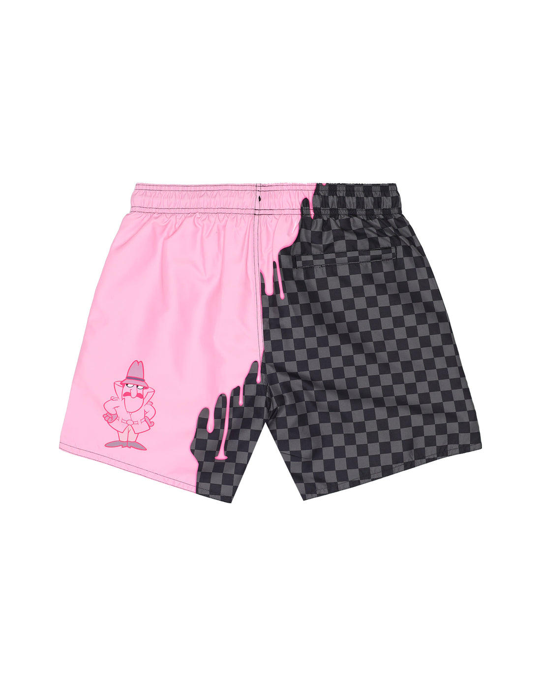 PINK PANTHER UNFINISHED CHECK SWIM SHORT