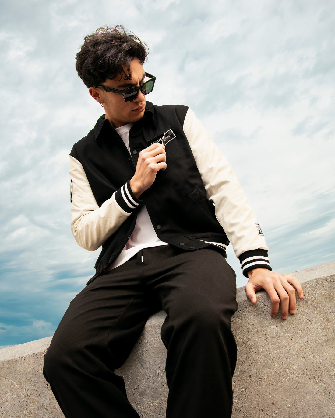 DETACH AND STICK IT VARSITY JACKET