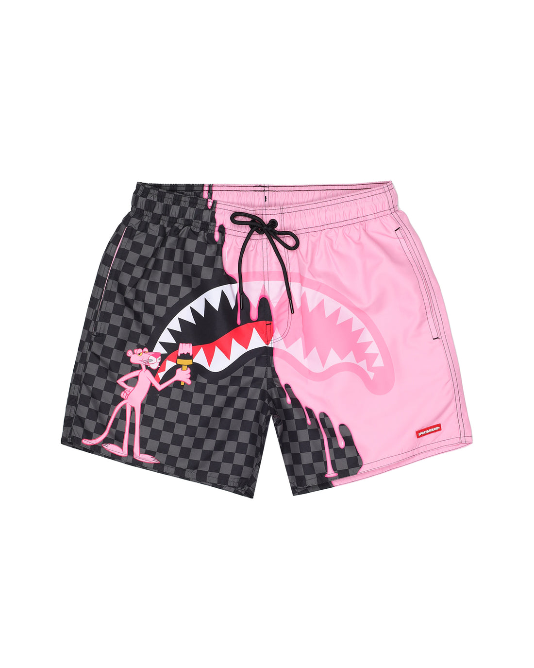 PINK PANTHER UNFINISHED CHECK SWIM SHORT