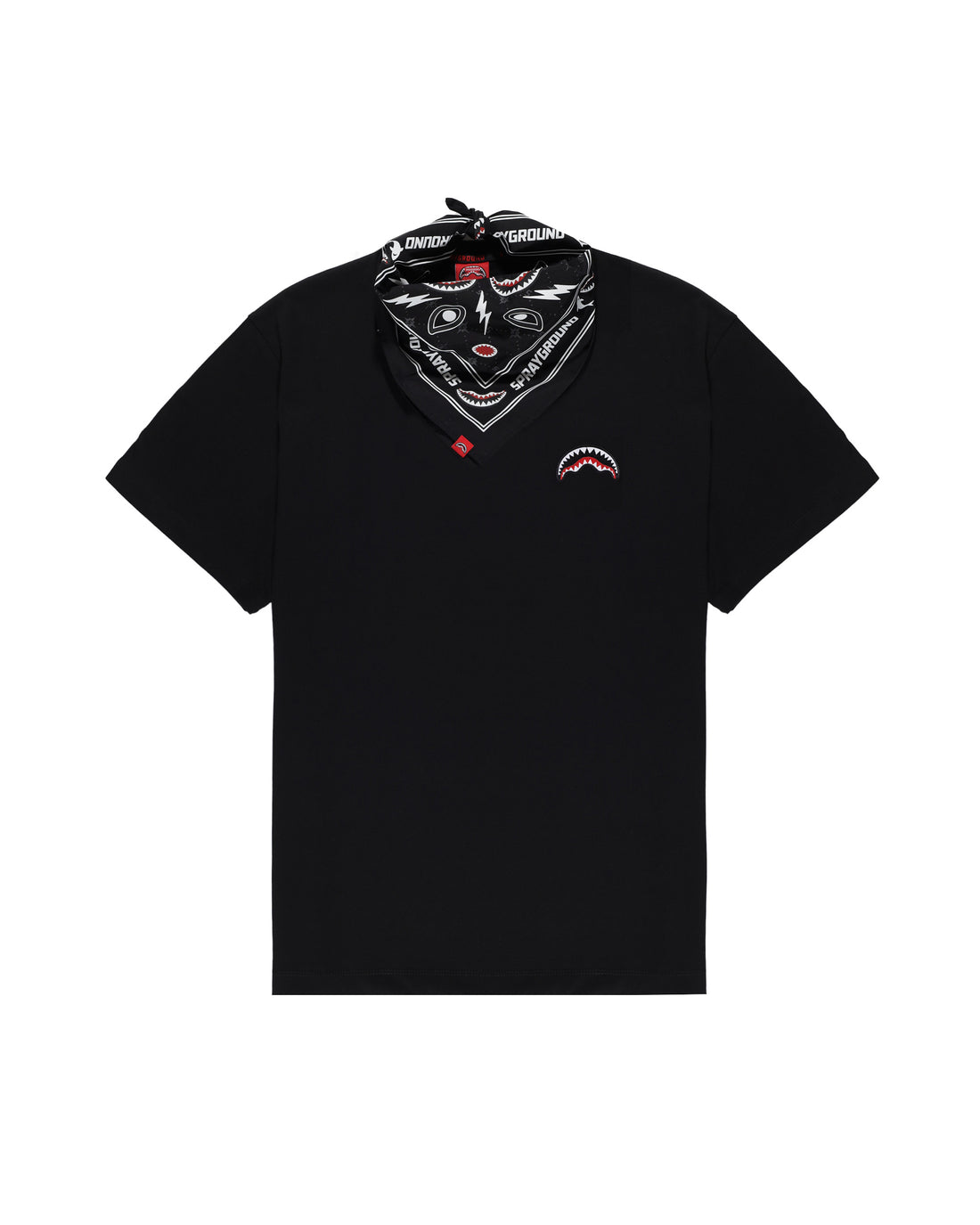 BLACK BANDANA - REGULAR BLACK T-SHIRT