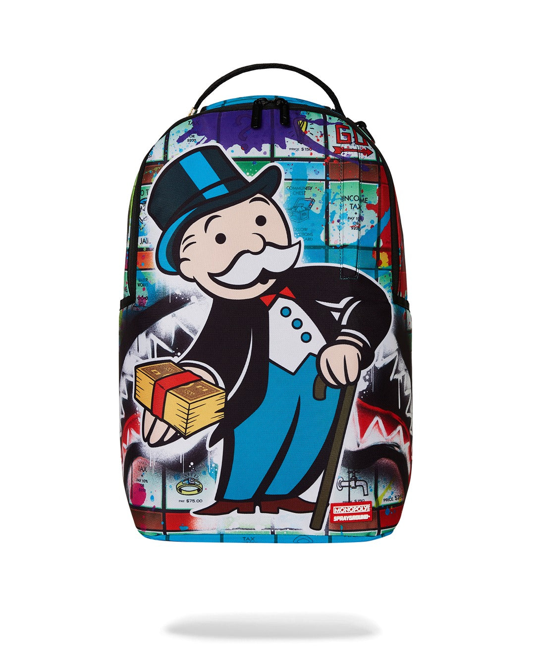 MONOPOLY MAN SPRAYED BOARD DLXR BACKPACK