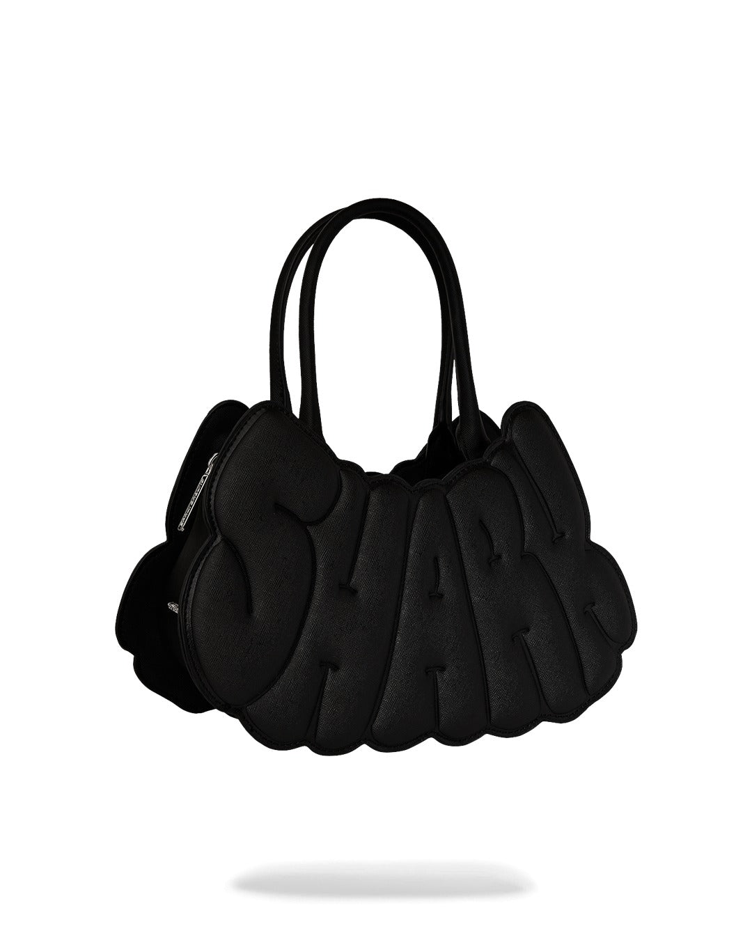 METALLIC DRIP SHARK BUBBLE LETTERS HANDBAG