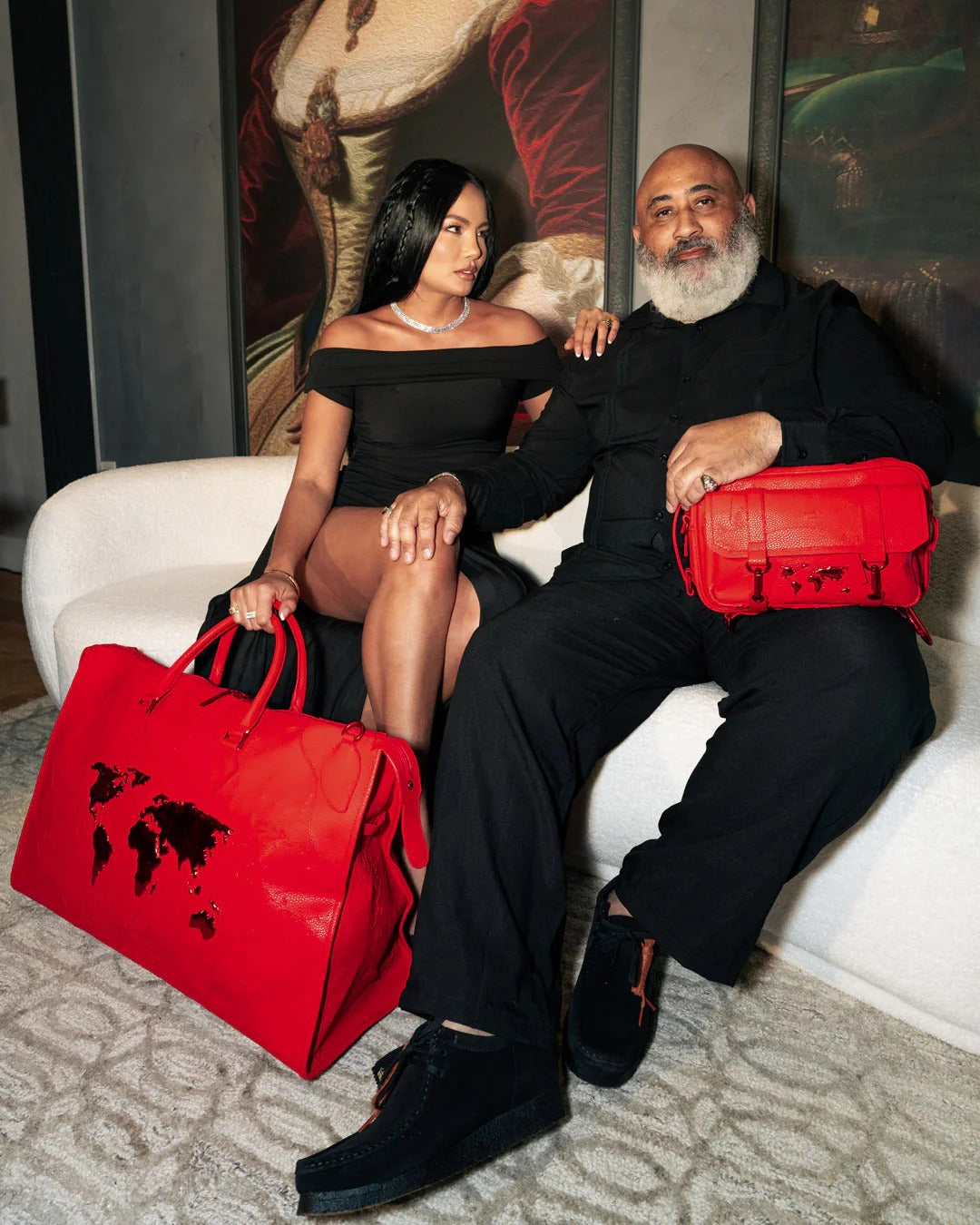 JAMES GLOBAL RED CROSSBODY