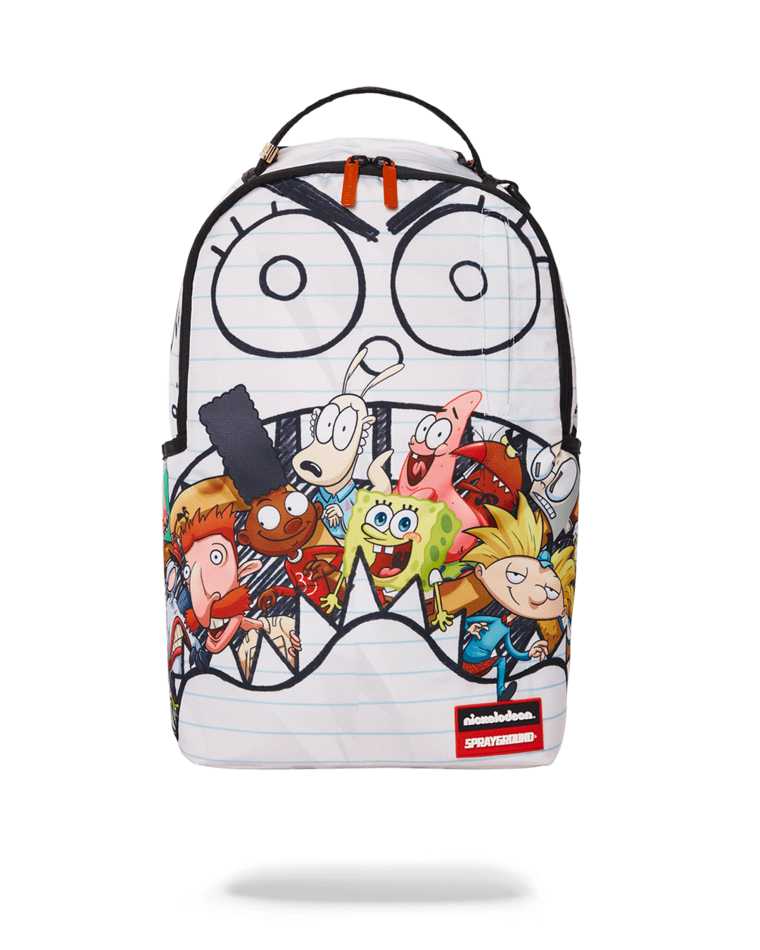 Sprayground Backpack SPONGEDOODLEBOB EATING White